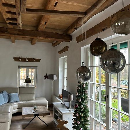 Gemuetliches Fachwerkhaus Am See Mit Kamin Warendorf Buitenkant foto