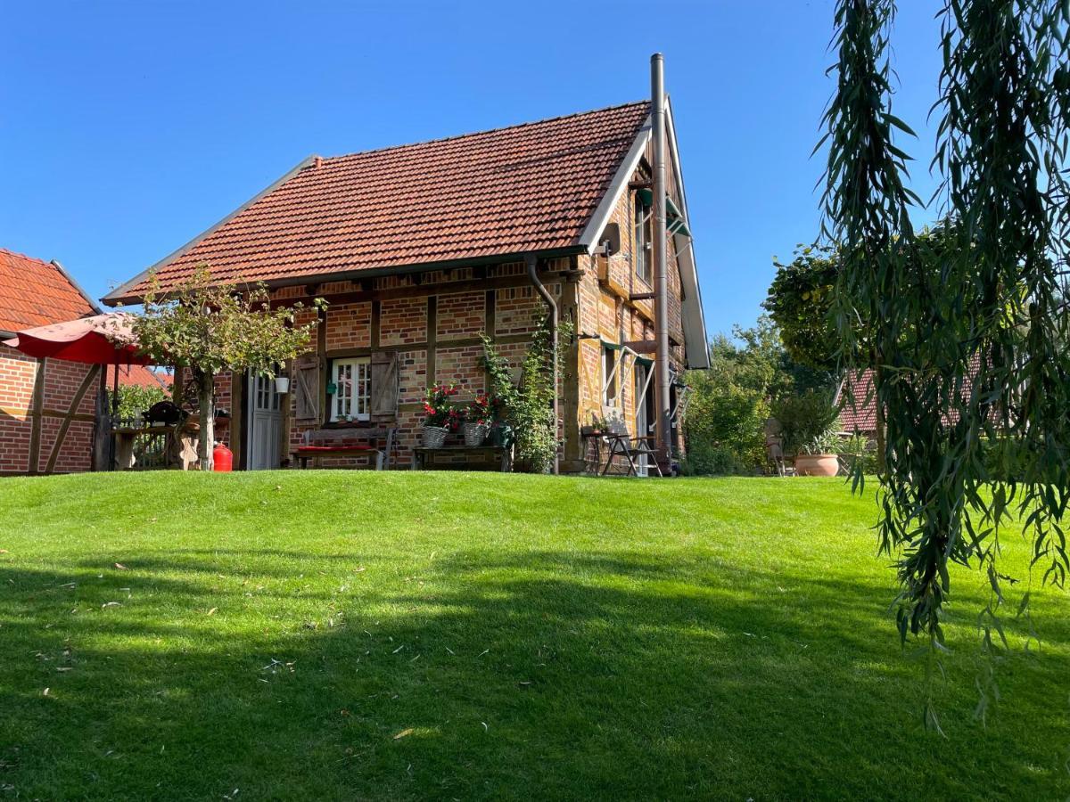 Gemuetliches Fachwerkhaus Am See Mit Kamin Warendorf Buitenkant foto
