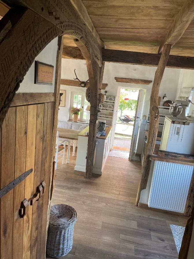 Gemuetliches Fachwerkhaus Am See Mit Kamin Warendorf Buitenkant foto