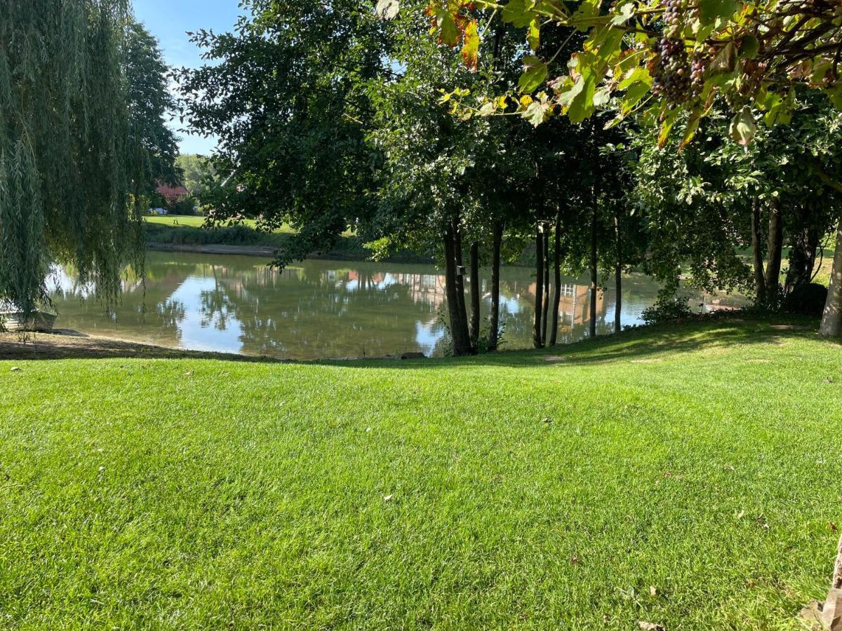 Gemuetliches Fachwerkhaus Am See Mit Kamin Warendorf Buitenkant foto