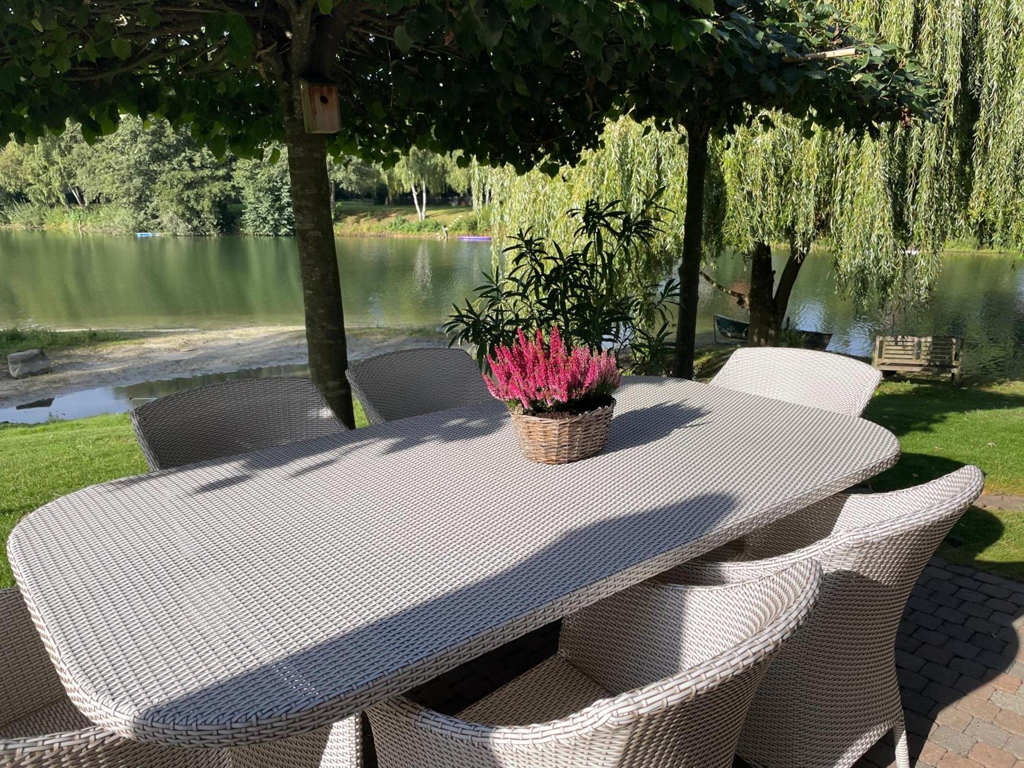 Gemuetliches Fachwerkhaus Am See Mit Kamin Warendorf Buitenkant foto